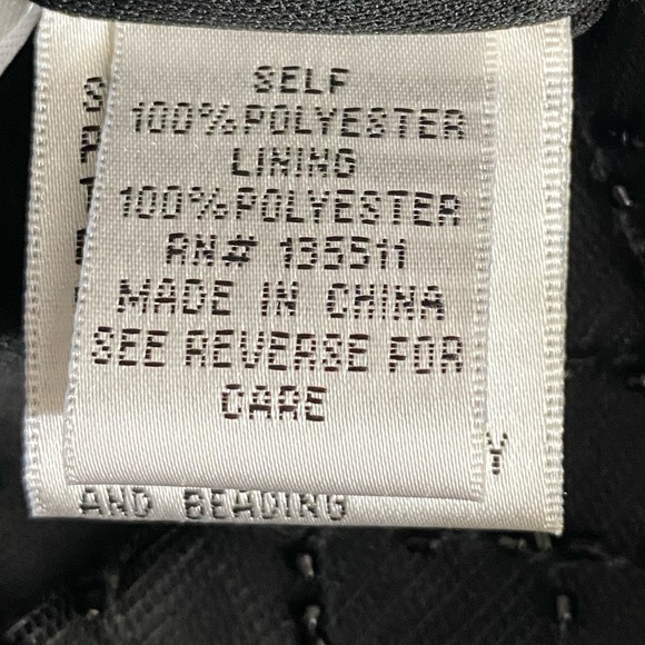 NWT Colors Dress, Beaded Black And Nude Romper Dress Size 10 (2036) - Picture 13 of 13